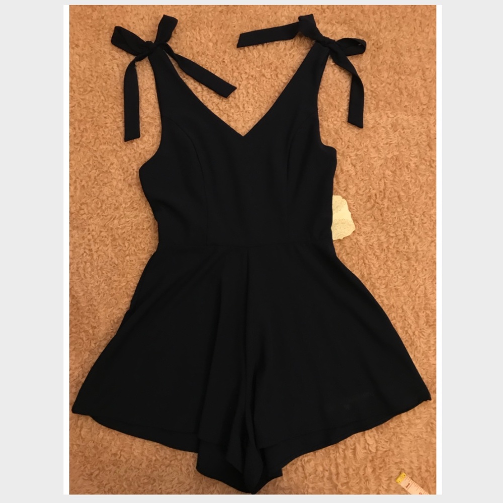 Navy Blue Romper